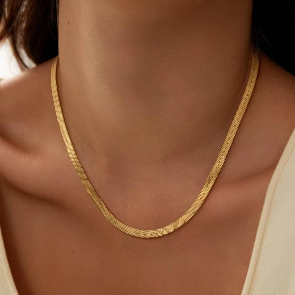 Snake Necklace Gold